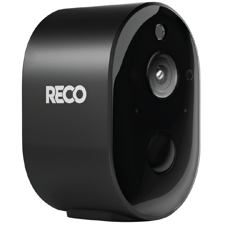 กล้องวงจรปิด RECO แบบใหม่ สีดำ ดีไซน์มินิมอล ใช้ได้กับทุกที่